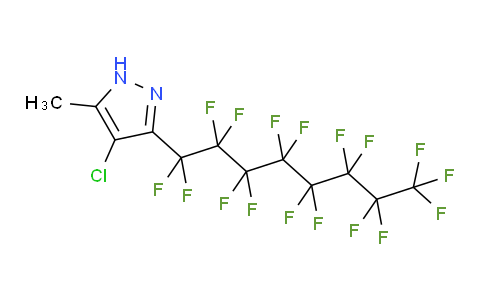 09S515 | 232587-49-4 | 4-chloro-3-(1,1,2,2,3,3,4,4,5,5,6,6,7,7,8,8,8-heptadecafluorooctyl)-5-methyl-1H-pyrazole
