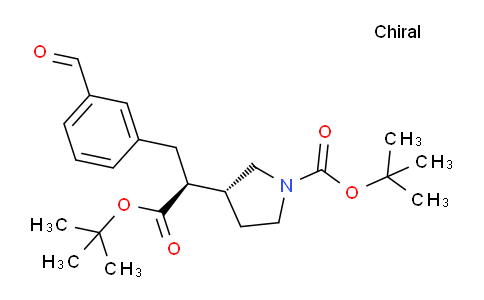 15GD17 | 2565657-72-7 | 3-Pyrrolidineacetic acid, 1-[(1,1-dimethylethoxy)carbonyl]-α-[(3-formylphenyl)methyl]-, 1,1-dimethylethyl ester, (αS,3R)-