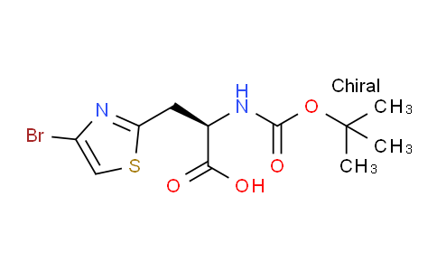 16JV17 | 2641451-74-1 | (R)-3-(4-Bromothiazol-2-yl)-2-((tert-butoxycarbonyl)amino)propanoic acid