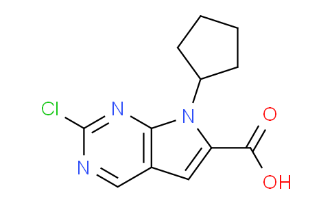 18P117 | 1211443-58-1 | 2-クロロ-7-シクロペンチル-7H-ピロロ[2,3-d]ピリミジン-6-カルボン酸