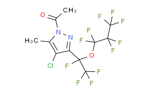 1S7215 | 231301-31-8 | 1-Acetyl-4-chloro-5(3)-methyl-3(5)-perfluoro(1-propoxyethyl)pyrazole