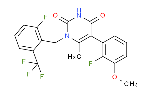 1WC417 | 1150560-59-0 | 5-(2-フルオロ-3-メトキシフェニル)-1-[[2-フルオロ-6-(トリフルオロメチル)フェニル]メチル]-6-メチル-2,4(1H,3H)-ピリミジンジオン