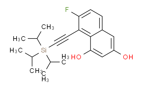 32AY17 | 2621932-34-9 | 1,3-Naphthalenediol, 7-fluoro-8-[2-[tris(1-methylethyl)silyl]ethynyl]-