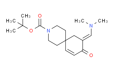34GD15 | 1301214-79-8 | tert-butyl (E)-10-((dimethylamino)methylene)-9-oxo-3-azaspiro[5.5]undec-7-ene-3-carboxylate