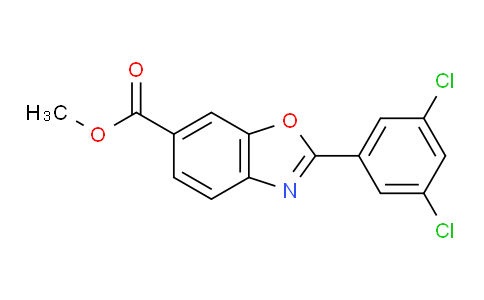 3VE815 | 1395964-06-3 | Methyl 2-(3,5-dichlorophenyl)-6-benzoxazolecarboxylate