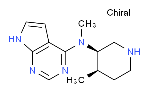 3W5K17 | 477600-74-1 | N-methyl-N-((3R,4R)-4-methylpiperidin-3-yl)-7H-pyrrolo[2,3-d]pyrimidin-4-
amine
