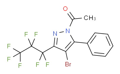 449C15 | 231955-61-6 | 1-Acetyl-4-bromo-3(5)-heptafluoropropyl-5(3)-phenylpyrazole