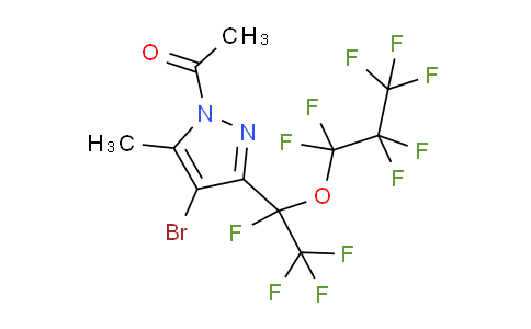 4ZN615 | 231301-30-7 | 1-Acetyl-4-bromo-5(3)-methyl-3(5)-perfluoro(1-propoxyethyl)pyrazole