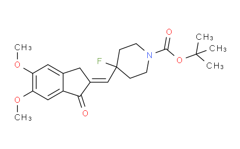 51YW17 | 1604806-62-3 | 1-ピペリジンカルボン酸、4-[(1,3-ジヒドロ-5,6-ジメトキシ-1-オキソ-2H-インデン-2-イリデン)メチル]-4-フルオロ-、1,1-ジメチルエチルエステル