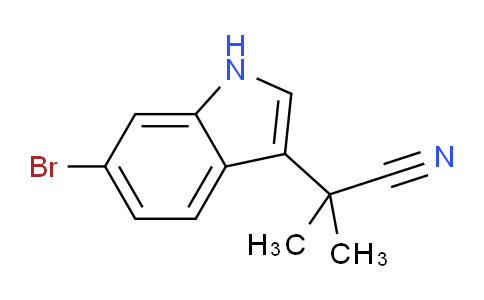 57UF15 | 2447043-00-5 | 2-(6-Bromo-1H-indol-3-yl)-2-methylpropanenitrile