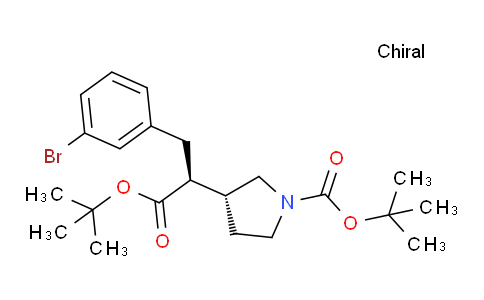 5D3L17 | 2565657-65-8 | 3-Pyrrolidineacetic acid, α-[(3-bromophenyl)methyl]-1-[(1,1-dimethylethoxy)carbonyl]-, 1,1-dimethylethyl ester, (αS,3R)-