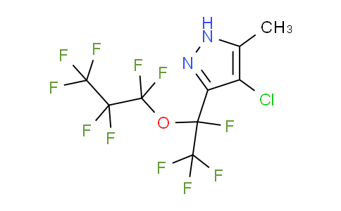 60V615 | 247113-93-5 | 4-chloro-5-methyl-3-[1,2,2,2-tetrafluoro-1-(1,1,2,2,3,3,3-heptafluoropropoxy)ethyl]-1H-pyrazole