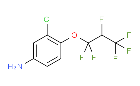613J15 | 1100832-66-3 | 3-Chloro-4-(1,1,2,3,3,3-hexafluoropropoxy)aniline