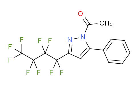 654B15 | 511243-92-8 | 1-Acetyl-3(5)-nonafluorobutyl-5(3)-phenylpyrazole
