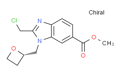 70W617 | 2230200-76-5 | Methyl (S)-2-(Chloromethyl)-1-(2-oxetanylmethyl)-1H-benzo[d]imidazole-6-carboxylate