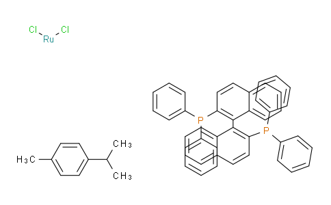 768L17 | 130004-33-0 | (S)-(+)-2,2'-ビス(ジフェニルホスフィノ)-1,1'-ビナフタレンクロロ(p-シメン)ルテニウムクロリド