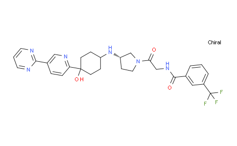 780W15 | 1341224-83-6 | N-[2-[(3S)-3-[[4-hydroxy-4-(5-pyrimidin-2-ylpyridin-2-yl)cyclohexyl]amino]pyrrolidin-1-yl]-2-oxoethyl]-3-(trifluoromethyl)benzamide