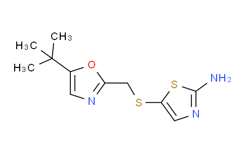 7CG315 | 224436-97-9 | 5-{[(5-tert-butyl-1,3-oxazol-2-yl)methyl]sulfanyl}-1,3-thiazol-2-amine