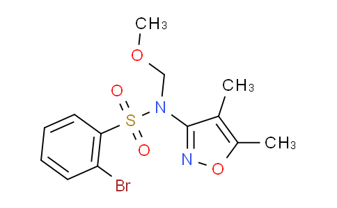 7V3017 | 415697-57-3 | 2-bromo-N-(4,5-dimethylisoxazol-3-yl)-N-(methoxymethyl)benzenesulfonamide