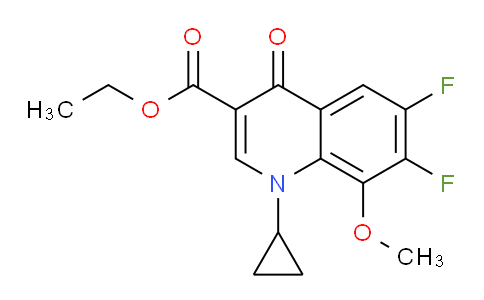 83M317 | 112811-71-9 | 1-Cyclopropyl-6,7-difluoro-1,4-dihydro-8-methoxy-4-oxo-3-quinoline  carboxylic
acid ethyl ester