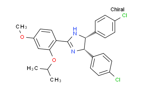 8M3D15 | 548472-49-7 | 1H-Imidazole, 4,5-bis(4-chlorophenyl)-4,5-dihydro-2-[4-methoxy-2-(1-methylethoxy)phenyl]-, (4R,5S)-rel-