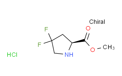X60V15 | 156046-05-8 | (S)-Methyl 4,4-difluoropyrrolidine-2-carboxylate hydrochloride