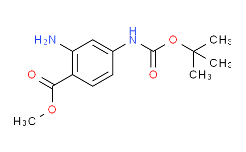 54K925 | 849792-91-2 | Benzoic acid, 2-aMino-4-[[(1,1-diMethylethoxy)carbonyl]aMino]-, Methyl ester