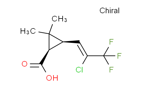 XZ3815 | 72748-35-7 | Cyclopropanecarboxylic acid, 3-((1Z)-2-chloro-3,3,3-trifluoro-1-propen-1-yl)-2,2-dimethyl-, (1R,3R)-rel-