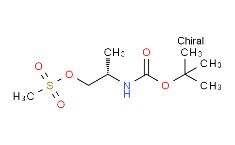 120A25 | 126301-16-4 | (S)-2-((叔丁氧基羰基)氨基)丙基甲磺酸酯