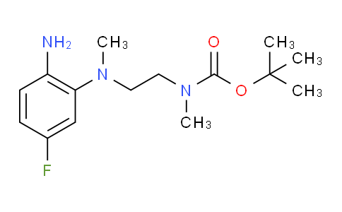 X66U15 | 2097165-02-9 | tert-Butyl (2-((2-amino-5-fluorophenyl)(methyl)amino)ethyl)(methyl)carbamate