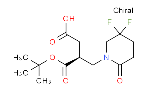 3VH625 | 911635-43-3 | (S)-3-(tert-butoxycarbonyl)-4-(5,5-difluoro-2-oxopiperidin-1-yl)butanoic acid
