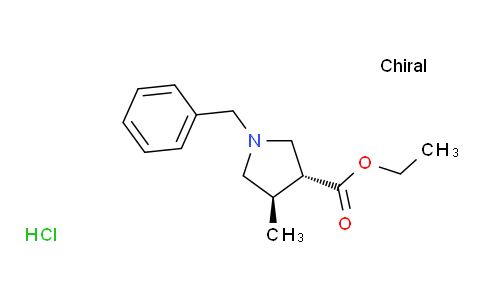 7U7U25 | 2914217-81-3 | (3R,4R)-ETHYL 1-BENZYL-4-METHYLPYRROLIDINE-3-CARBOXYLATE HYDROCHLORIDE