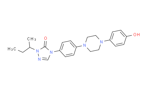 37Z525 | 106461-41-0 | 2,4-DIHYDRO-4-[(4-(4-HYDROXYPHENYL)-1-PIPERAZINYL)PHENYL]-2-(1-METHYLPROPYL)-3H-1,2,4-TRIAZOLE-3-ONE