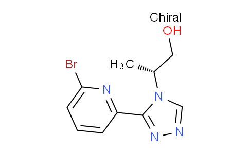 739J25 | 2089624-53-1 | 4H-1,2,4-Triazole-4-ethanol, 3-(6-bromo-2-pyridinyl)-β-methyl-, (βR)-