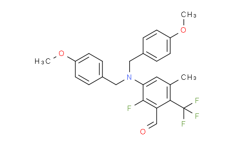 3G6H25 | 2706637-94-5 | Benzaldehyde, 3-[bis[(4-methoxyphenyl)methyl]amino]-2-fluoro-5-methyl-6-(trifluoromethyl)-