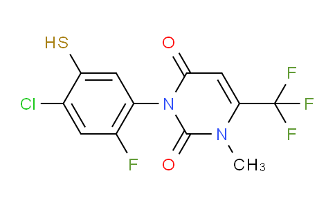 XJ4915 | 353292-92-9 | 3-(4-Chloro-2-fluoro-5-sulfanylphenyl)-1-methyl-6-(trifluoromethyl)-1,2,3,4-tetrahydropyrimidine-2,4-dione