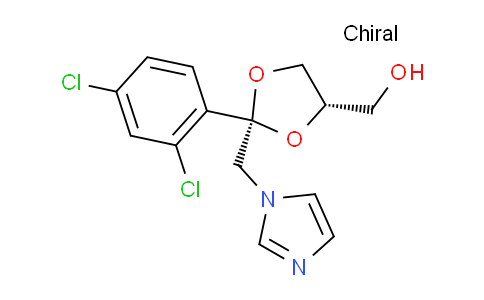X1Z815 | 61397-58-8 | cis-2-(2,4-Dichlorophenyl)-2-(1H-imidazol-1-ylmethyl)-1,3-dioxolane-4-methanol