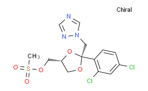 X44B15 | 67914-86-7 | cis-2-(2,4-Dichlorophenyl)-2-(1H-1,2,4-triazol-1-ylmethyl)-1,3-dioxolan-4-ylmethyl methanesulphonate