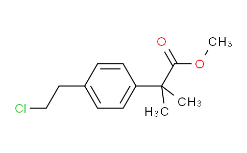 99MY25 | 1181267-33-3 | methyl 2-(4-(2-chloroethyl)phenyl)-2-methylpropanoate
