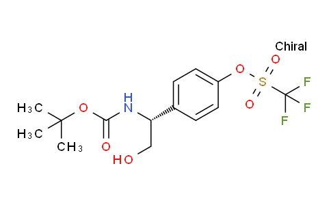 X9S515 | 843673-72-3 | (R)-4-(1-((tert-Butoxycarbonyl)amino)-2-hydroxyethyl)phenyl trifluoromethanesulfonate