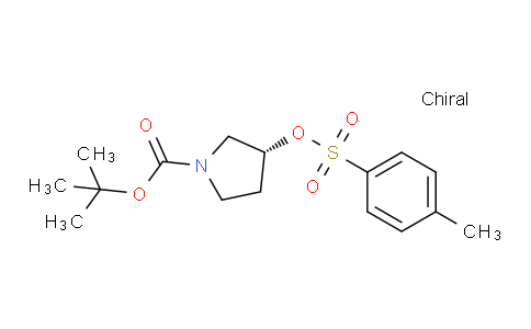 6Z6J25 | 139986-03-1 | (R)-3-(Toluene-4-sulfonyloxy)-pyrrolidine-1-carboxylic acid tert-butyl ester