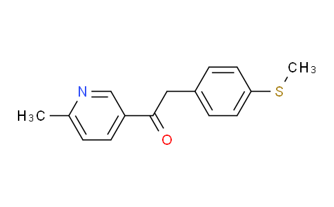 00H825 | 221615-72-1 | 1-(6-Methylpyridin-3-yl)-2-(4-(Methylthio)phenyl)ethanone