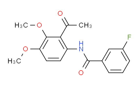 21P619 | 1256037-07-6 | N-(2-acetyl-3,4-dimethoxyphenyl)-3-fluorobenzamide