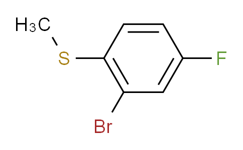 Q4W519 | 91524-70-8 | Benzene,2-bromo-4-fluoro-1-(methylthio)-